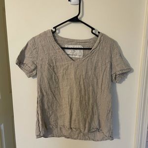 Not Perfect Linen Tee, beige, S/M